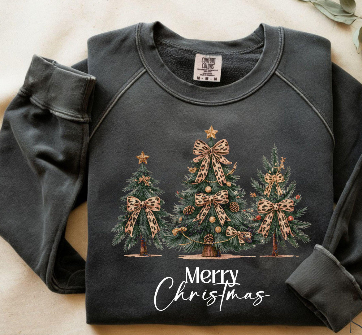 Merry Christmas cheetah print