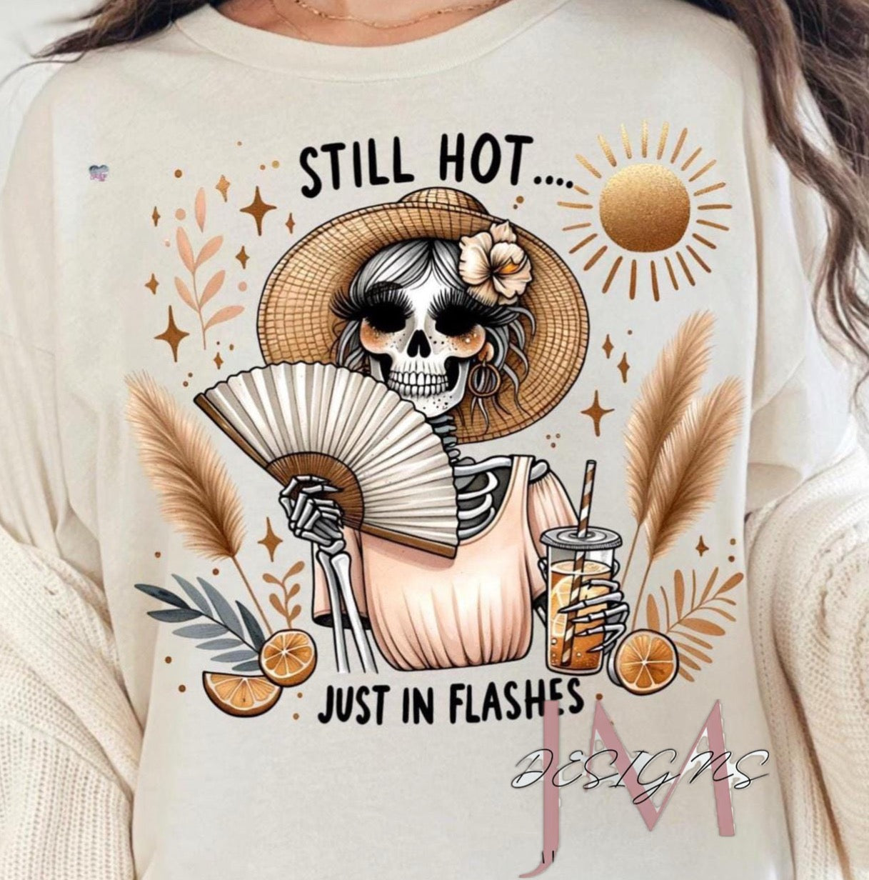 Hot Flashes skeleton tee