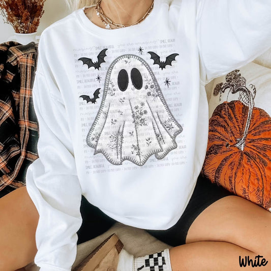 Quilted floral ghost